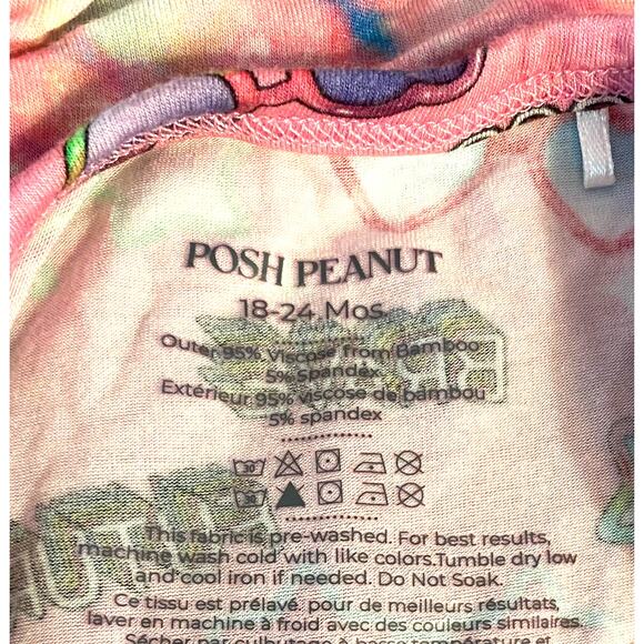 Posh Peanut Twirl Skirt Bodysuit Girls Rule, Smart, Strong, Size 18-24 Months - Picture 3 of 3